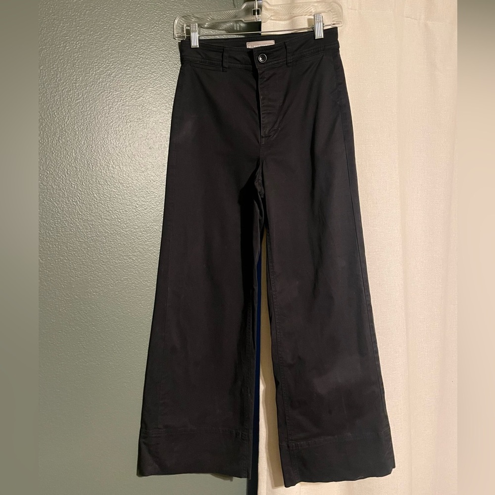 Everlane Wide Leg Organic Crop Pants